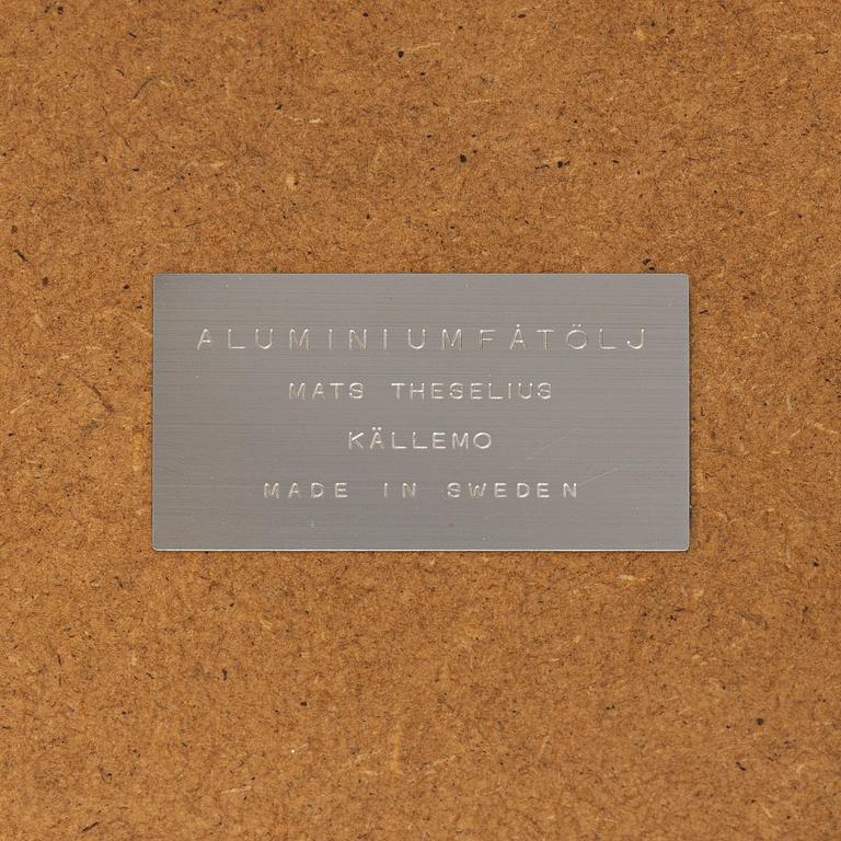 Mats Theselius, armchair, 'Aluminium', Källemo, after 1990.