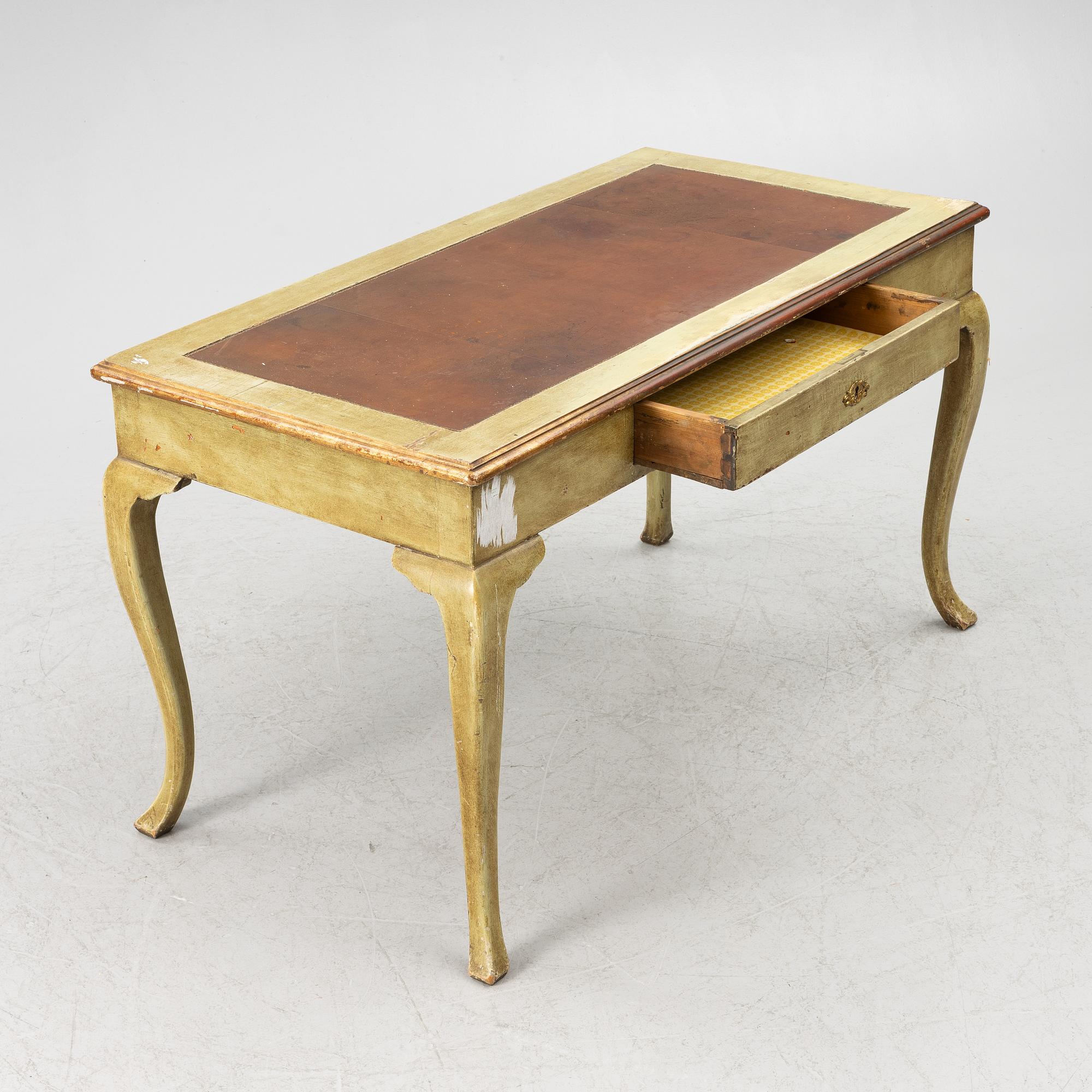 Skrivbord, rokokostil, 1800-tal.