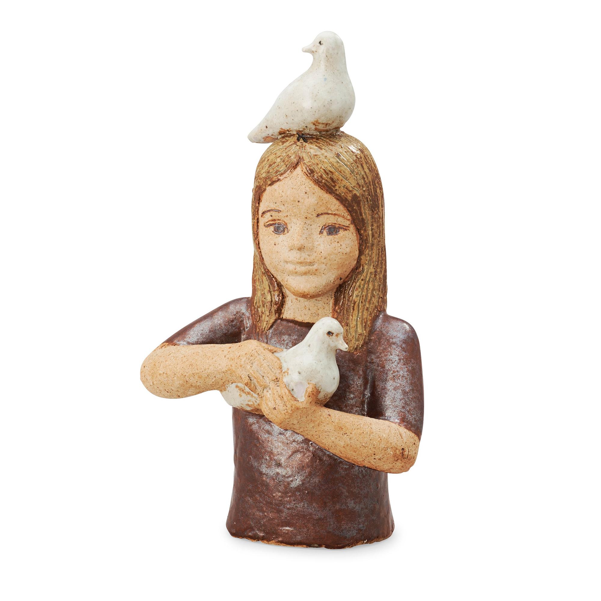 A unique Lisa Larson stoneware sculpture, Gustavsberg Studio 1970's.