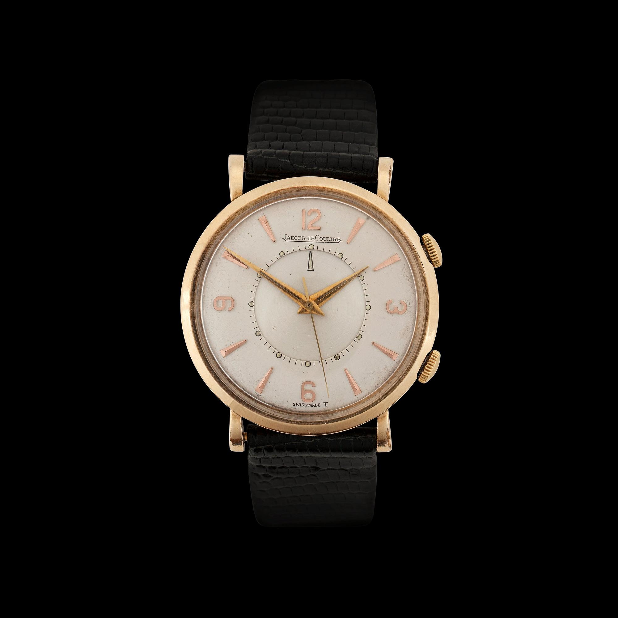 ARMBANDSUR, herr, Jaeger-LeCultre - Memovox. Gulddoublé. 1950/60-tal.