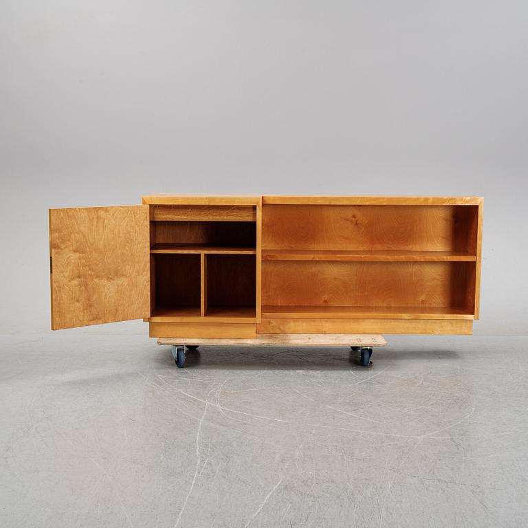 A birch bookshelf from Sten & Strøm møbelfabrikk, Lillehammer, Norway, 1930's/40's.