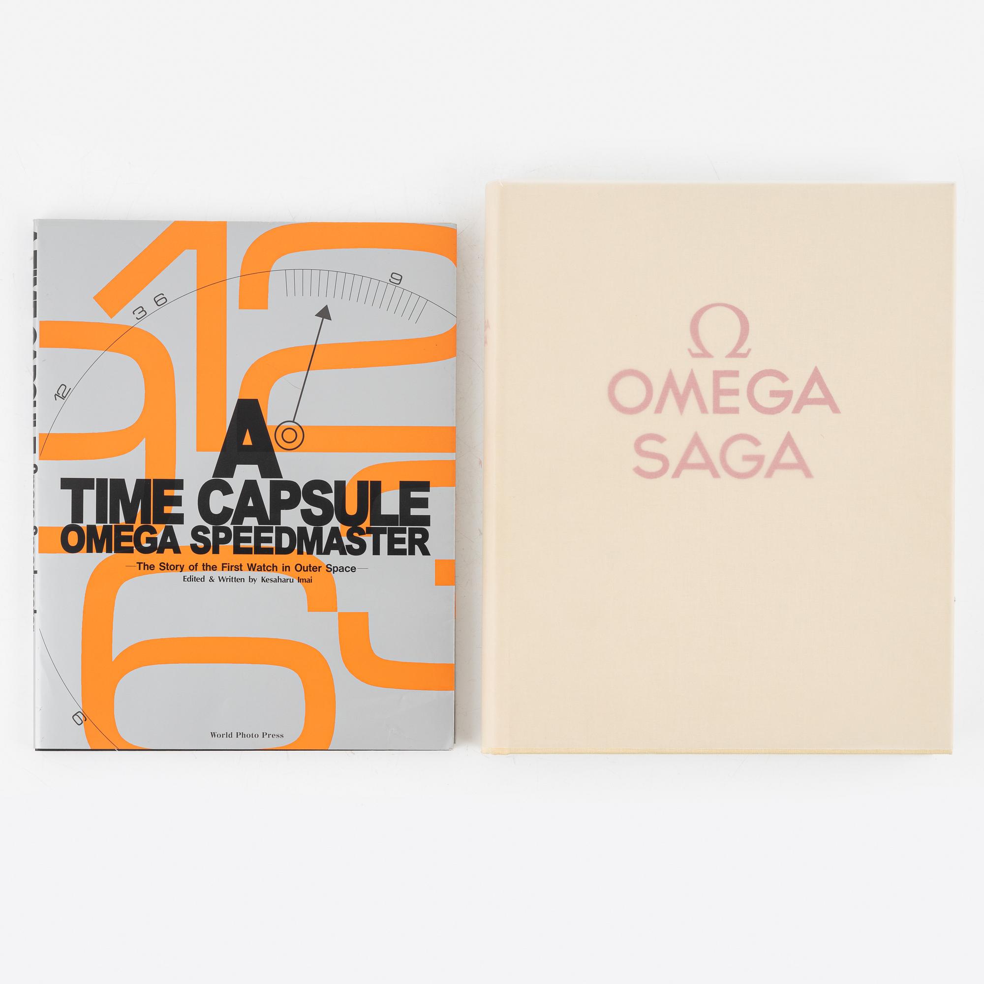 Books about OMEGA clocks and watches 13 vols. Bukowskis