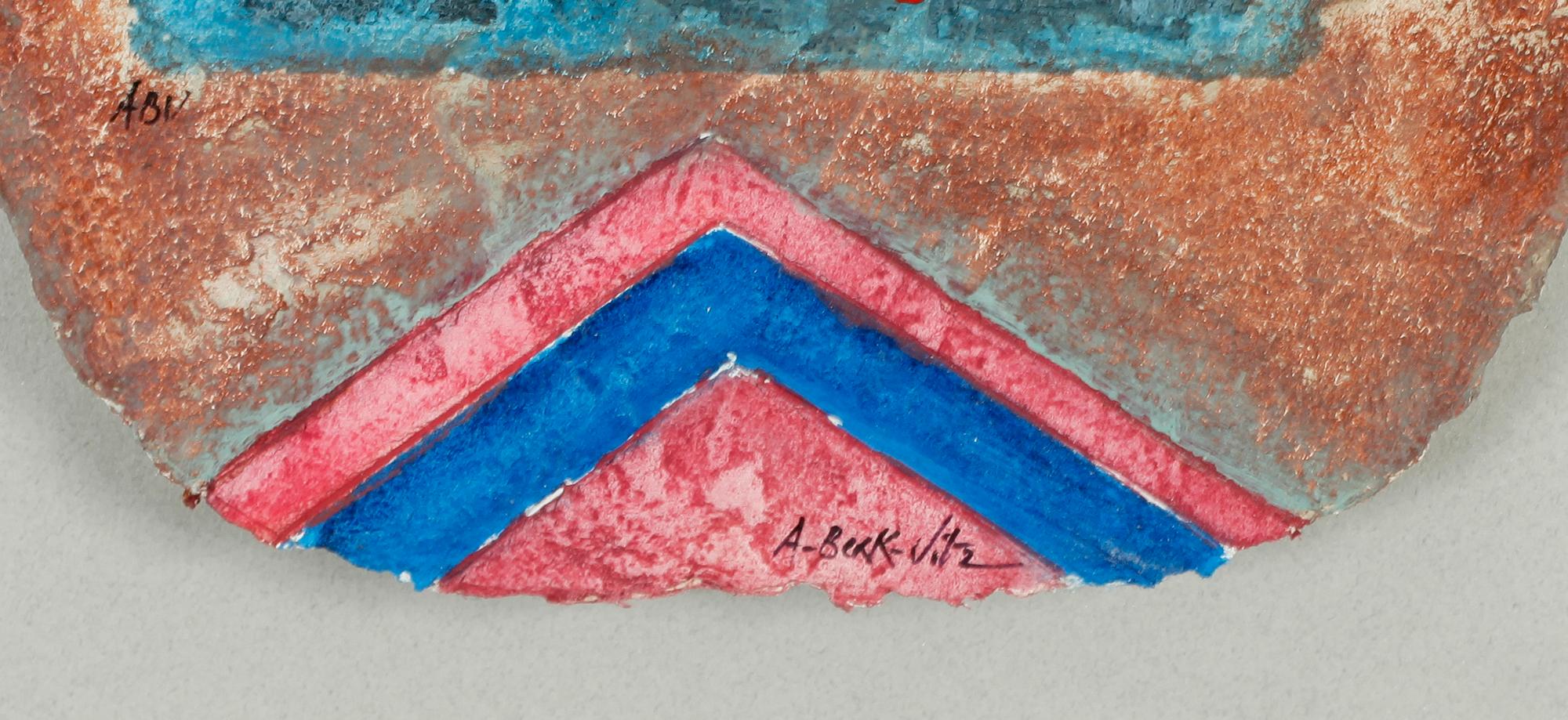 ALAIN BECK-VITZ, färglitografi/blandteknik, sign.