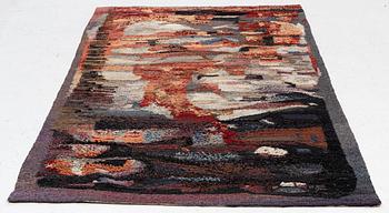 A Polish tapestry, c. 225 x 145 cm signed Janina Trawinska.