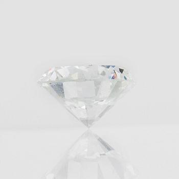 A brilliant-cut diamond, 0.74 ct, TW/IF according to EGI certificate.