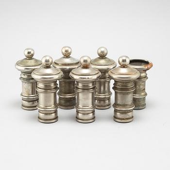 Six knobs for banisters from the first half of the 20th century.