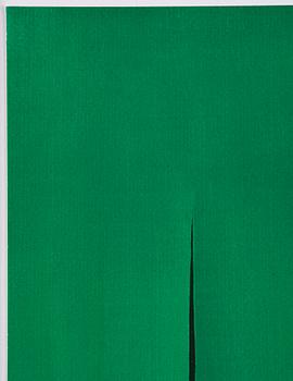 Lucio Fontana, efter, After Concetto Spaziale from  XX:e siècle no 12 1959.