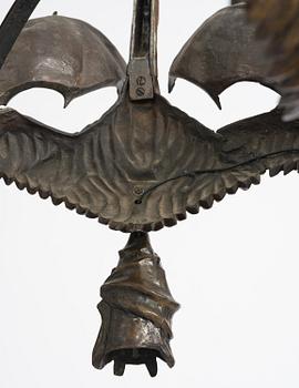 Arvid Böhlmarks Lampfabrik, monumental takkrona, modell "5026", Stockholm, Jugend, 1910-tal.