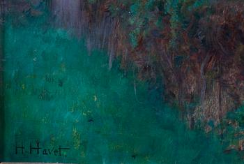 HAVET, HENRI, olja på duk, signerad.