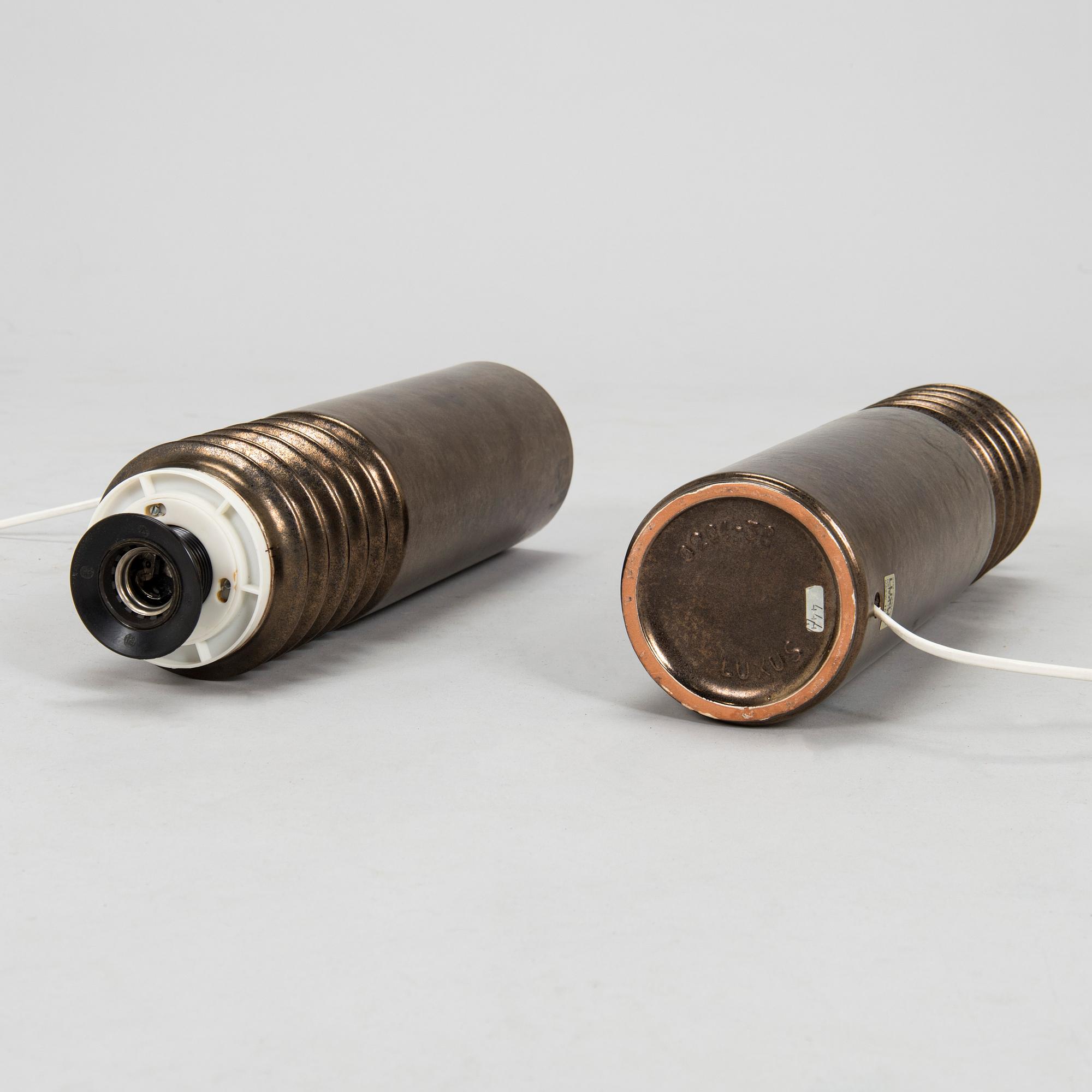 Pöytävalaisinpari, malli 0201-38. Luxus, Vittsjö Ruotsi.