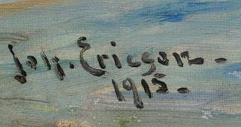JOHAN ERICSON, olja på duk, signerad och daterad 1915.