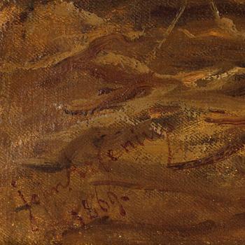 JOHANN GEORGE ARSENIUS, Olja på duk, sign och dat 1869.