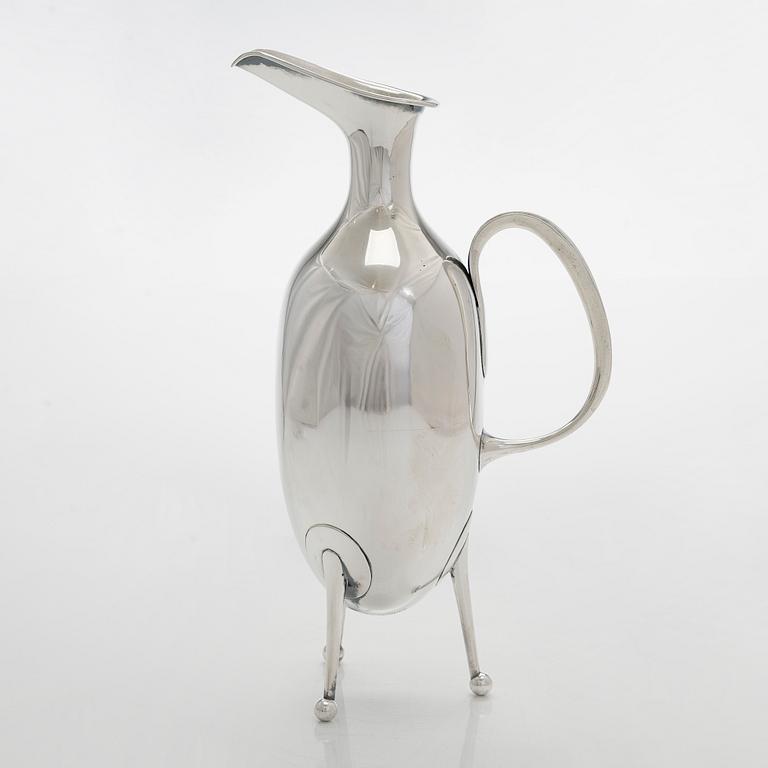 Tapio Wirkkala, silver ewer TW 77, Kultakeskus, Hämeenlinna 1955.
