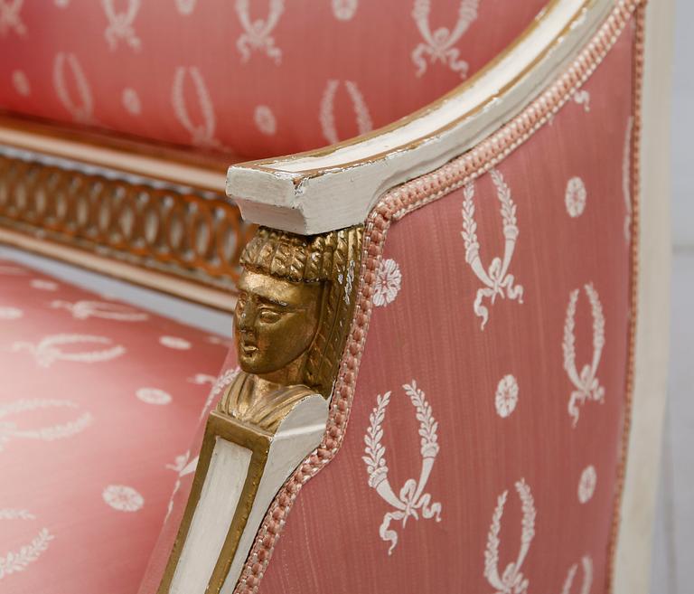 SOFFA, empirestil, 1900-talets första hälft.