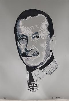 Portfolio of prints, 'Mannerheim', a set of five lithographs, signed and dated 2008, numbered 94/100.