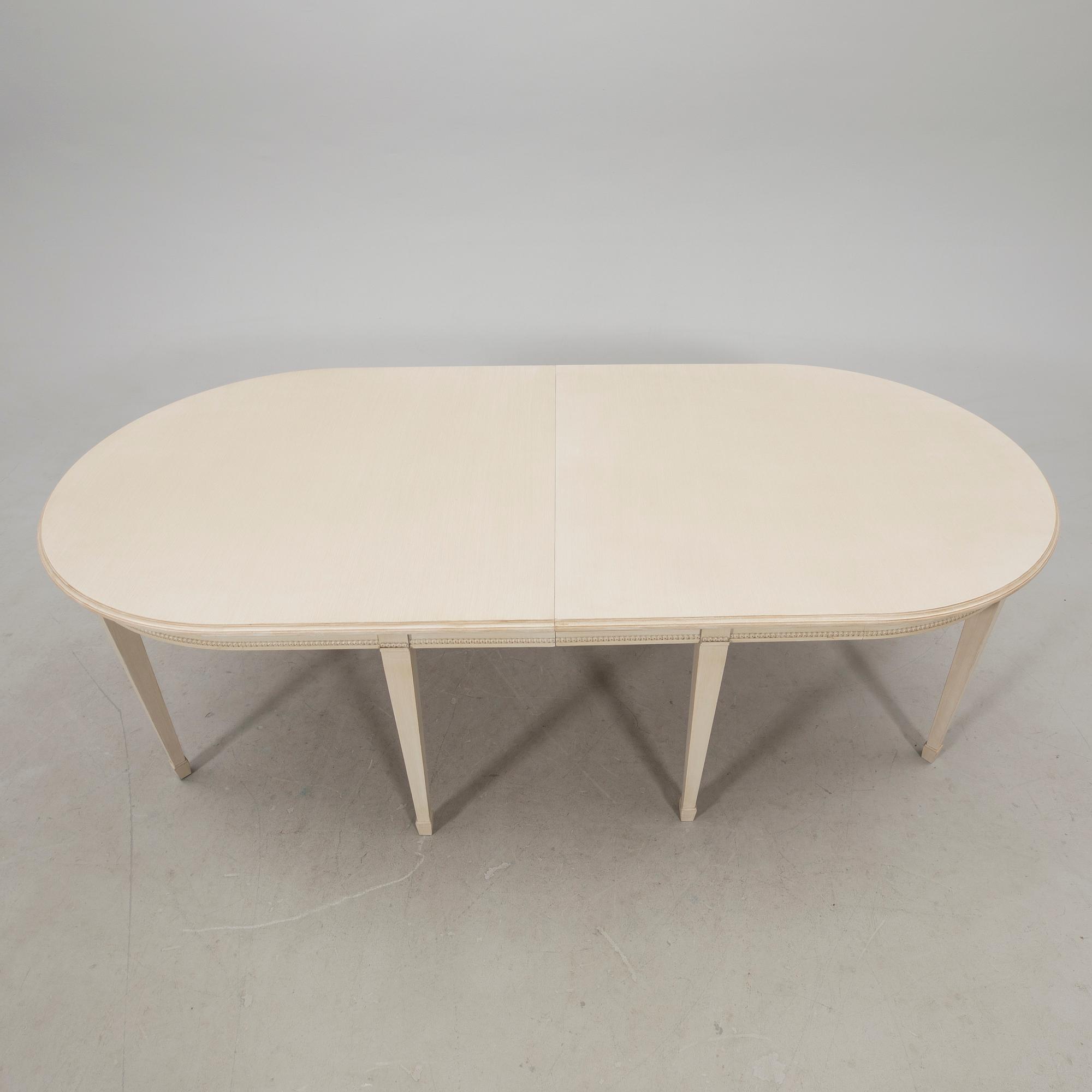 Dining table, Gustavian style modern manufacture.