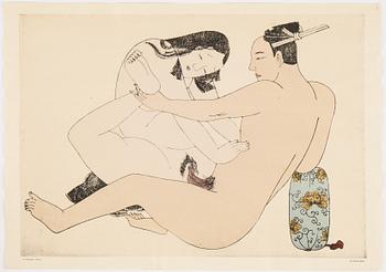 Mapp av Francois Poncetton, Les Erotiques Japonais, Paris, Editions du Siecle, 121 Bouleard Saint-Michel. MCMXXV.