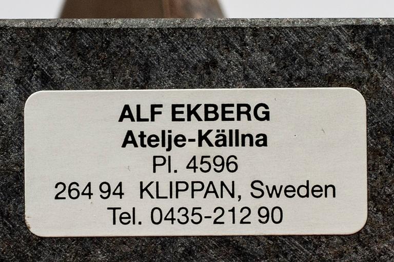 Alf Ekberg, a signed and numbered bronze sculpture.
