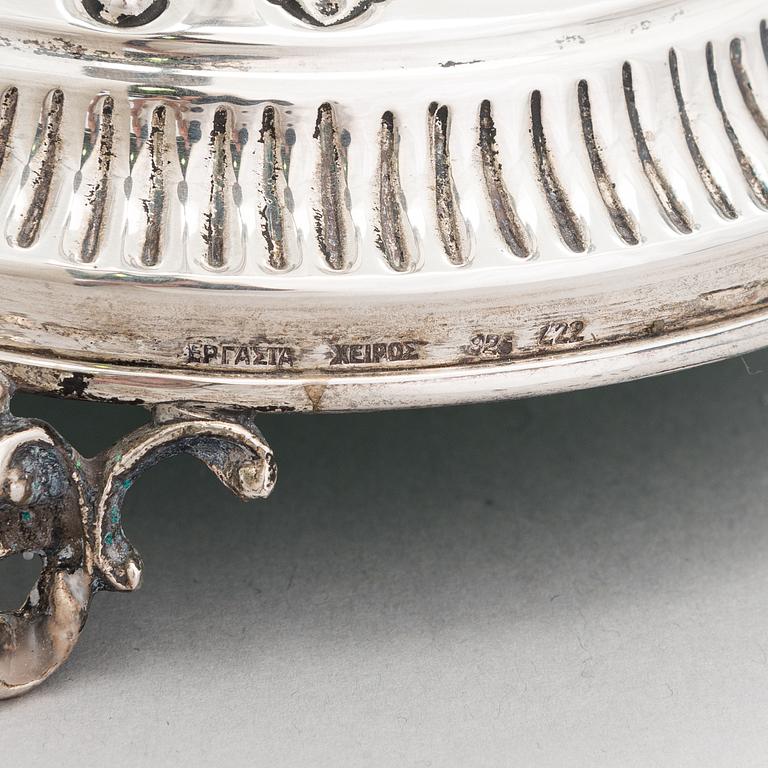 Kandelaber, sterlingsilver, Grekland 1900-talets mitt.