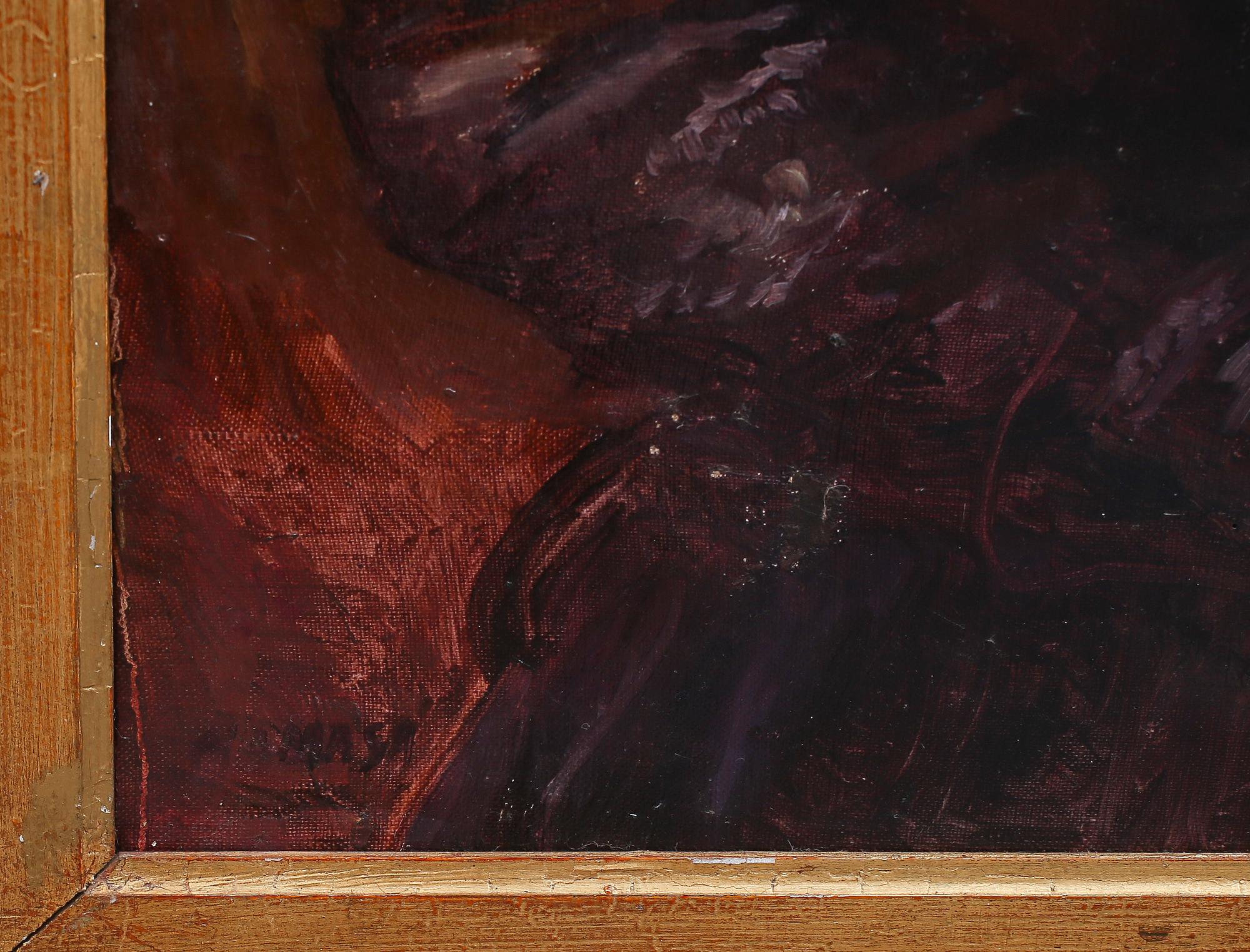 TADEUSZ KAMASA, olja på duk, signerad.