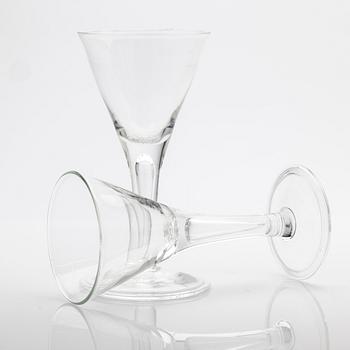 White wine glasses, 11 pieces, "Unicorn", from IKEA's 18th-century series, 1990s.