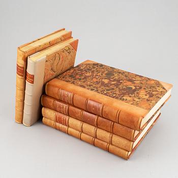 Böcker, 6 st, möbler, klockor och konsthantverk, bl.a. "Möbler och Heminredning i svenska bygder" I-II, Sigurd Erixson.