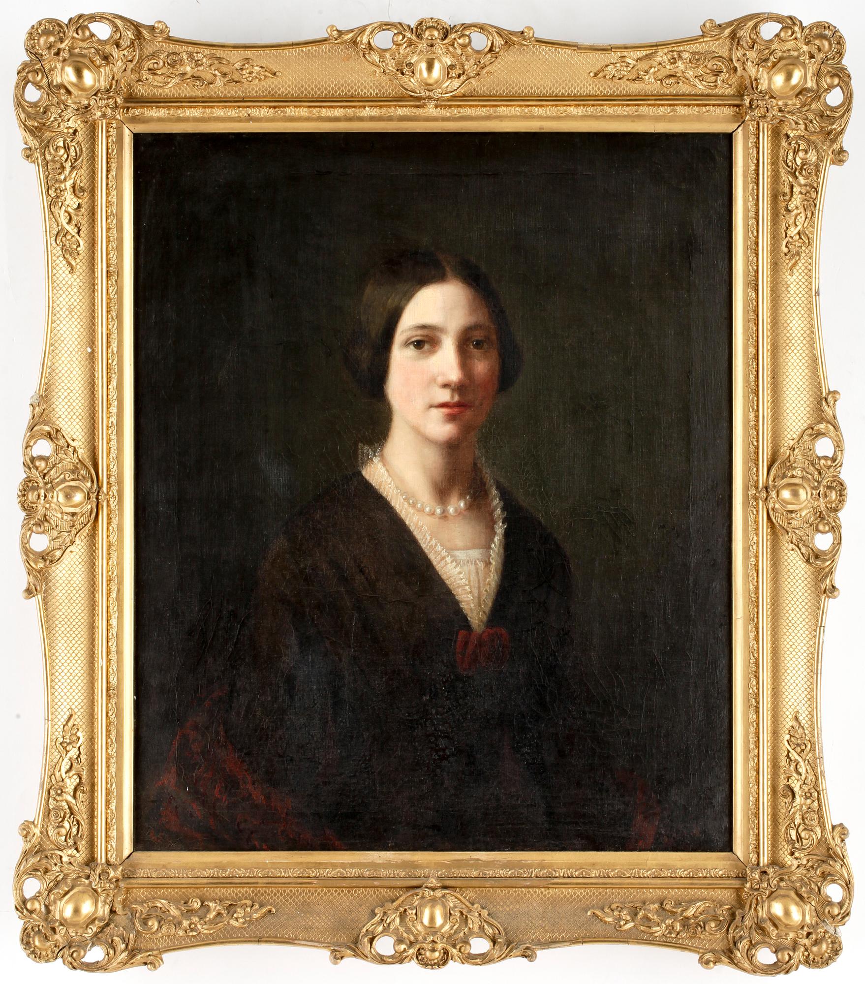SOPHIE ADLERSPARRE, tillskriven, olja på duk, 1800-tal.