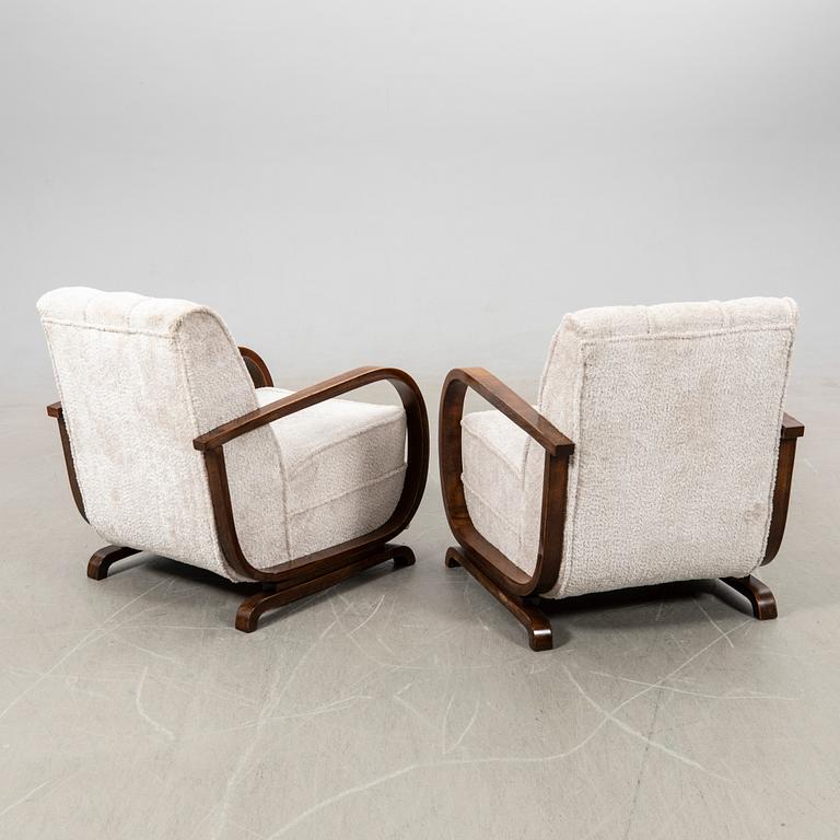 Fåtöljer, ett par, Art Deco, 1900-talets första hälft.