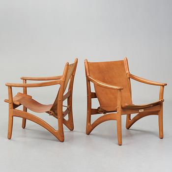 Arne Vodder, attributed to, a pair of easy chairs for Kircodan Denmark.