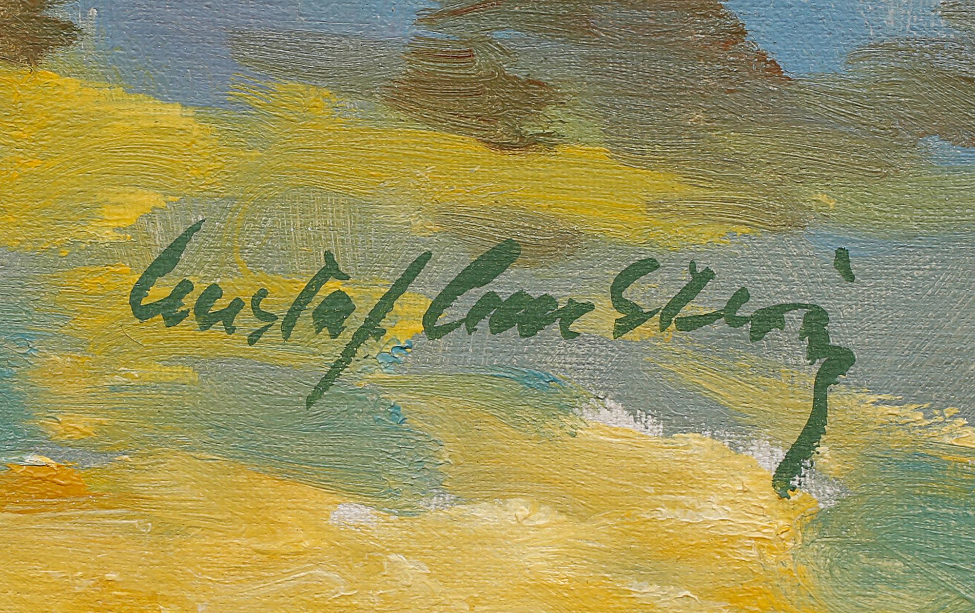 GUSTAF CARLSTRÖM, olja på duk, signerad.