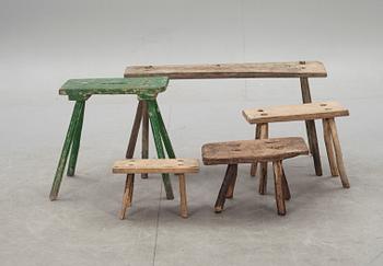 PALLAR, 5 st. Allmoge, div ålder och design.