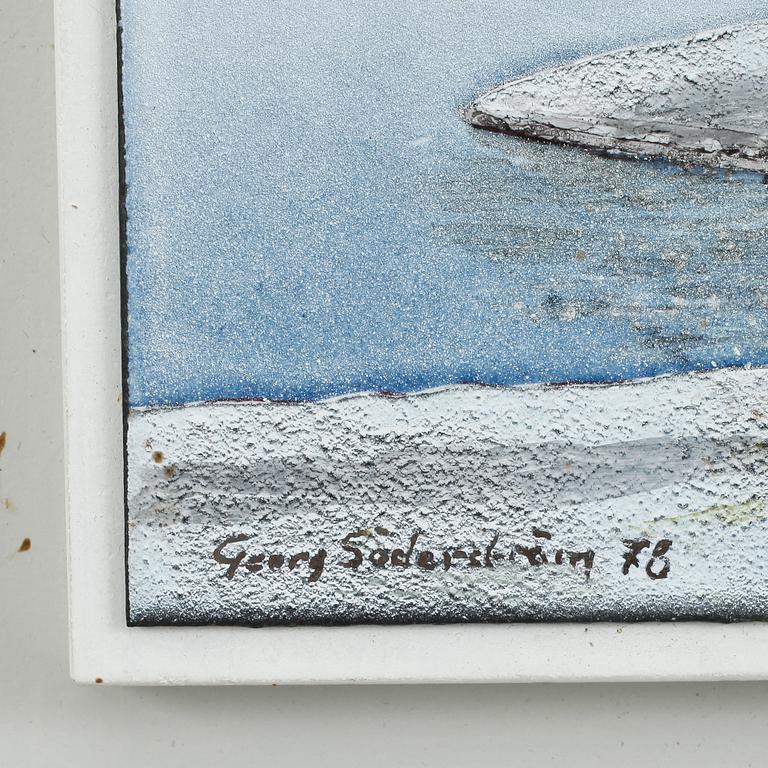 GEORG SÖDERSTRÖM, emaljmålning, signerade, daterade 78 och 79.