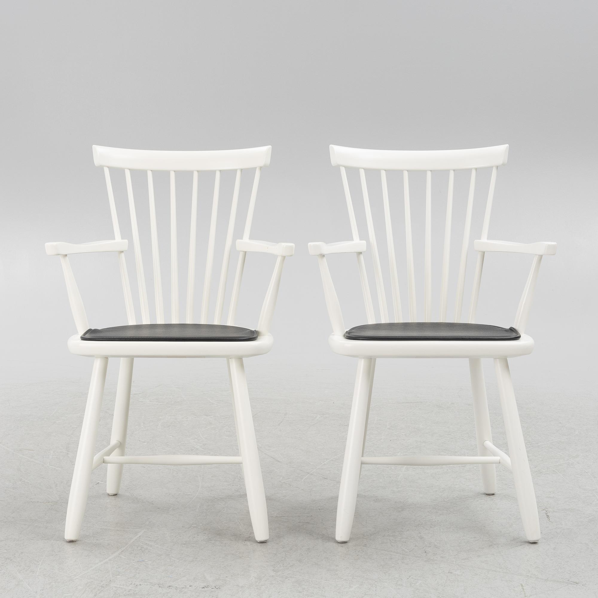 Carl Malmsten, karmstolar, ett par, "Lilla Åland", Stolab.1999.