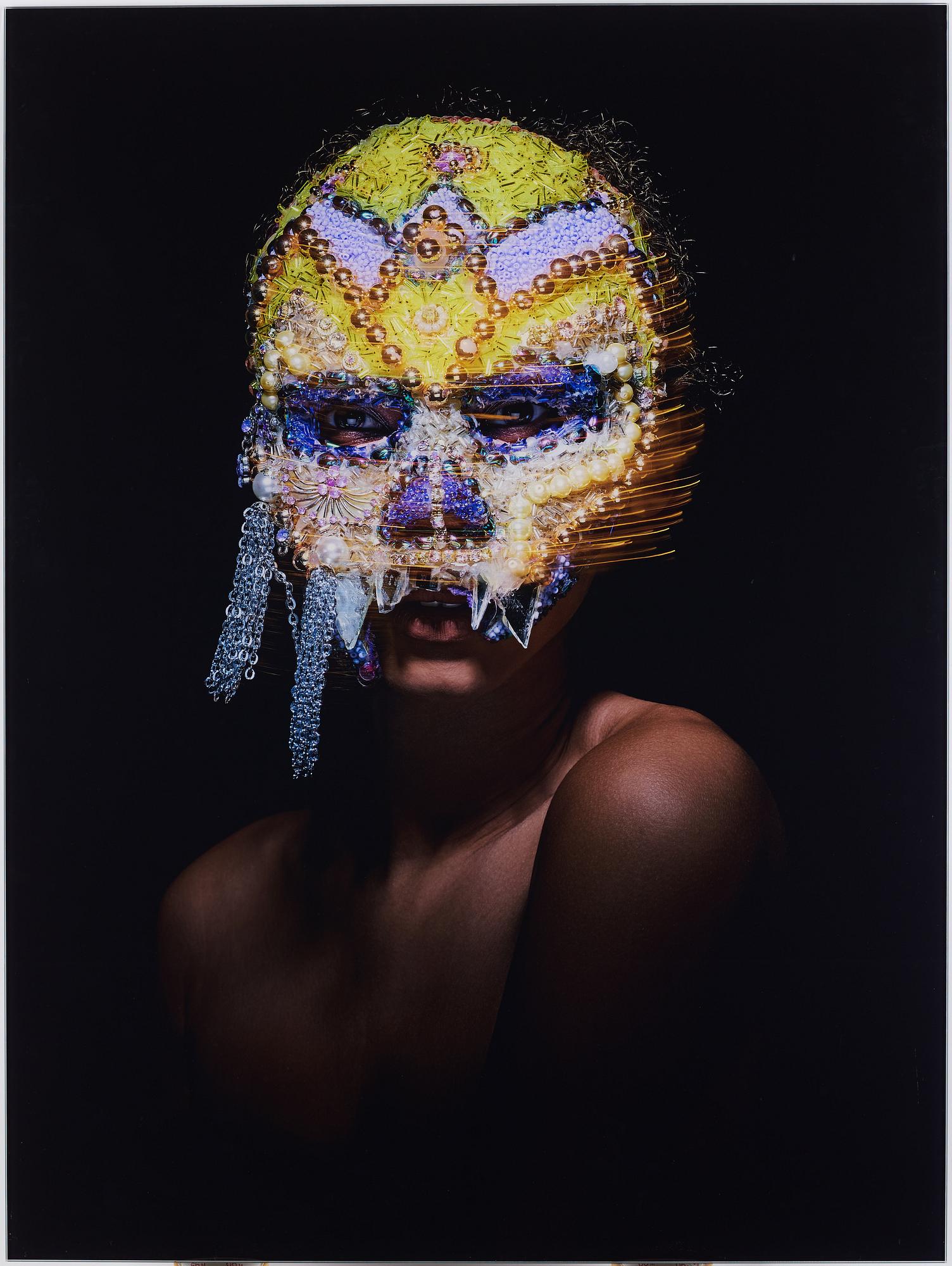 Eric Broms, photo mounted on glas, signed 3/6 verso.