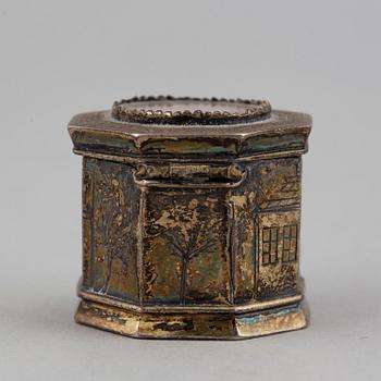 PETER ANDREAS THOMASSON, luktdosa, silver, Karlskrona (1832-1864).
