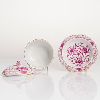 MAT- OCH KAFFESERVIS, 77 delar, porslin, Meissen, "Indische malerei", 1900-talets andra hälft.