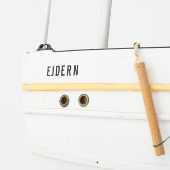 Fartygsmodell av S/S Ejdern.