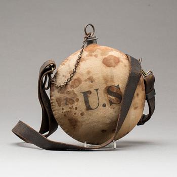 VATTENFLASKA, kavalleriet, USA, omkring 1870/80.
