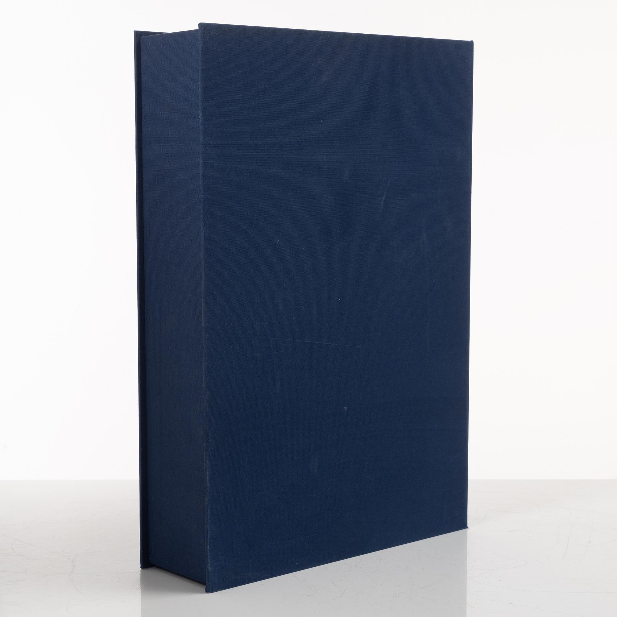 Gösta Werner, "Visor av Evert Taube", kassetter, 2 st, med 62 färglitografier, 1989, signerade.