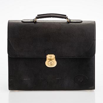 Mulberry, a leather briefcase.