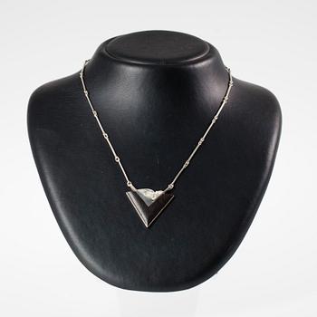 HÄNGSMYCKE, sterling silver, ebenholts, Zoltan Popovits, Lapponia 2008.