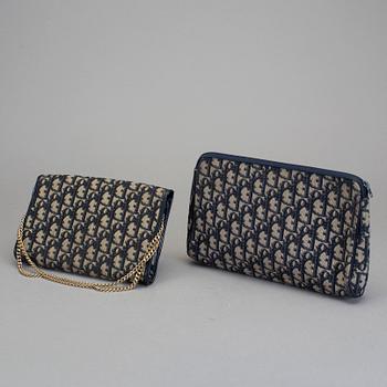 VÄSKA OCH NECESSÄR, 2 delar, Christian Dior.