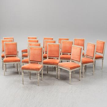 STOLAR, 16 st, Gustaviansk stil, 1900-talets andra hälft.