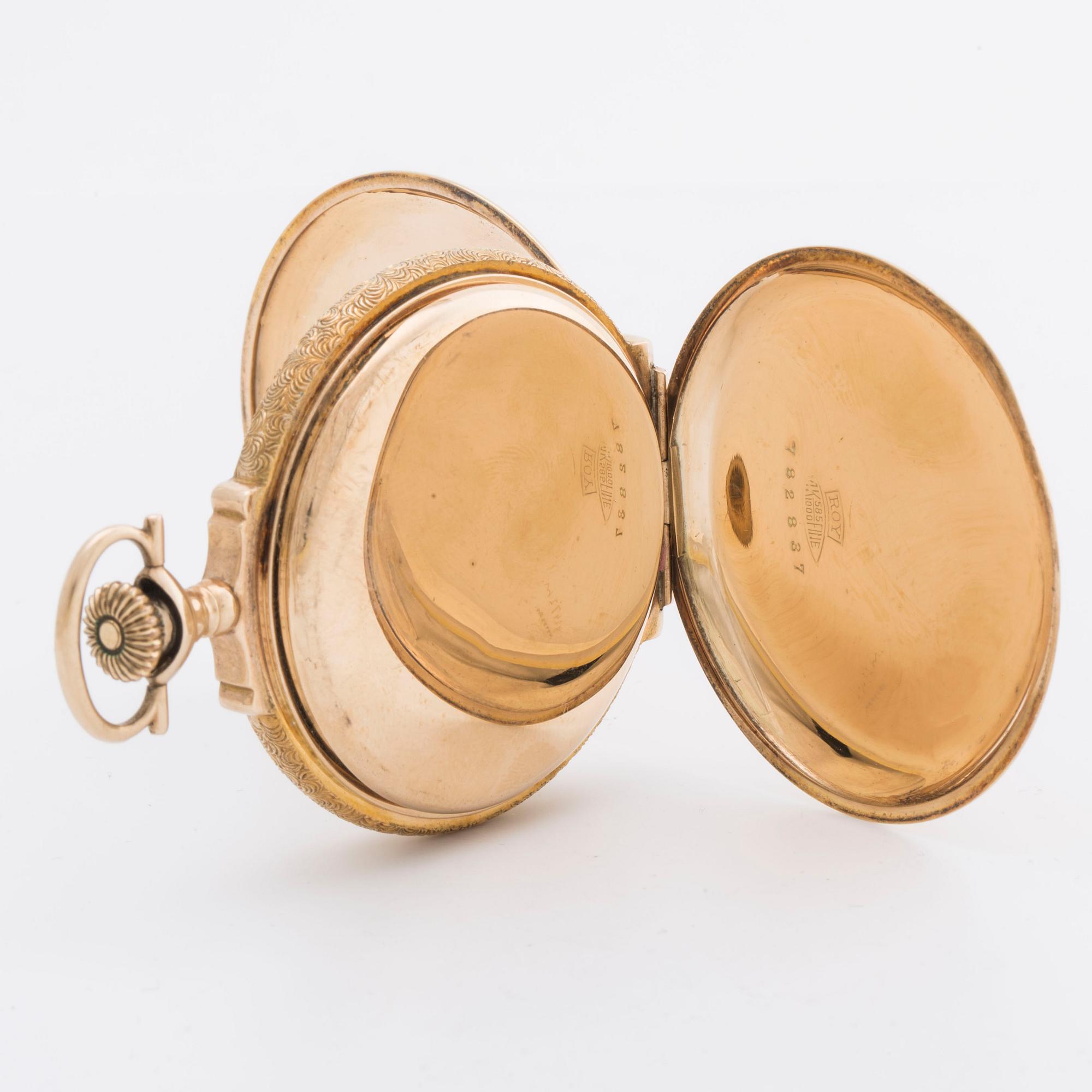 Hamilton watch company pocket watch 14 ct.