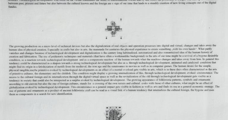 Veit Laurent Kurz, "Untitled #4 (Flag of Time Text Painting)".