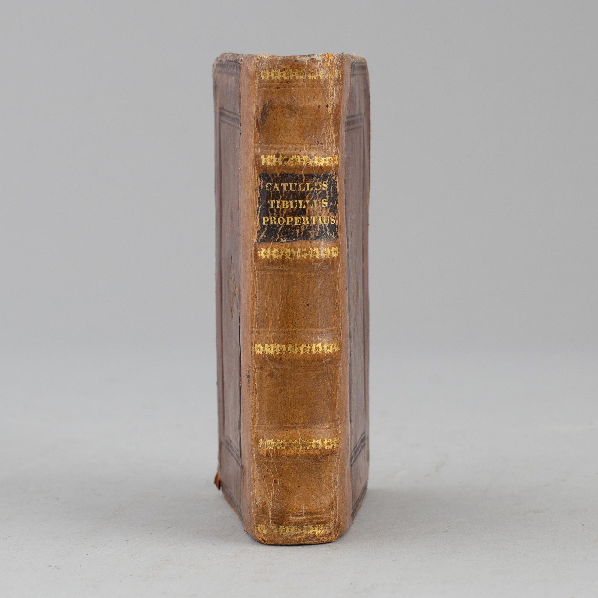 BOOK, Catullus, Tibullus & Propertius, 1573.