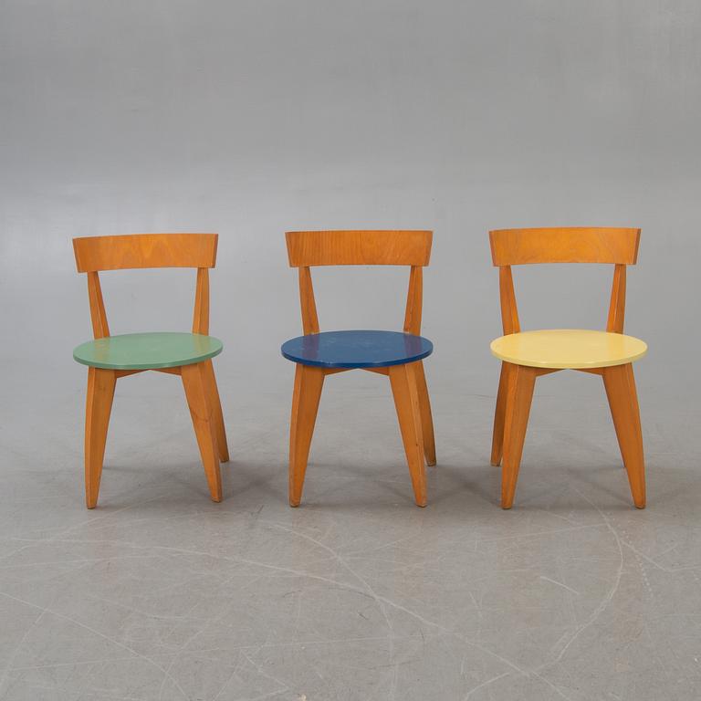 James Irvine, chairs, 6 pcs, "Carugo", Cappellini, Italy 1990s.