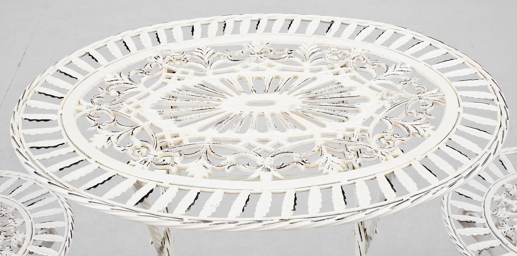 CAFÉMÖBLER, 3 delar, 1900/2000-tal.