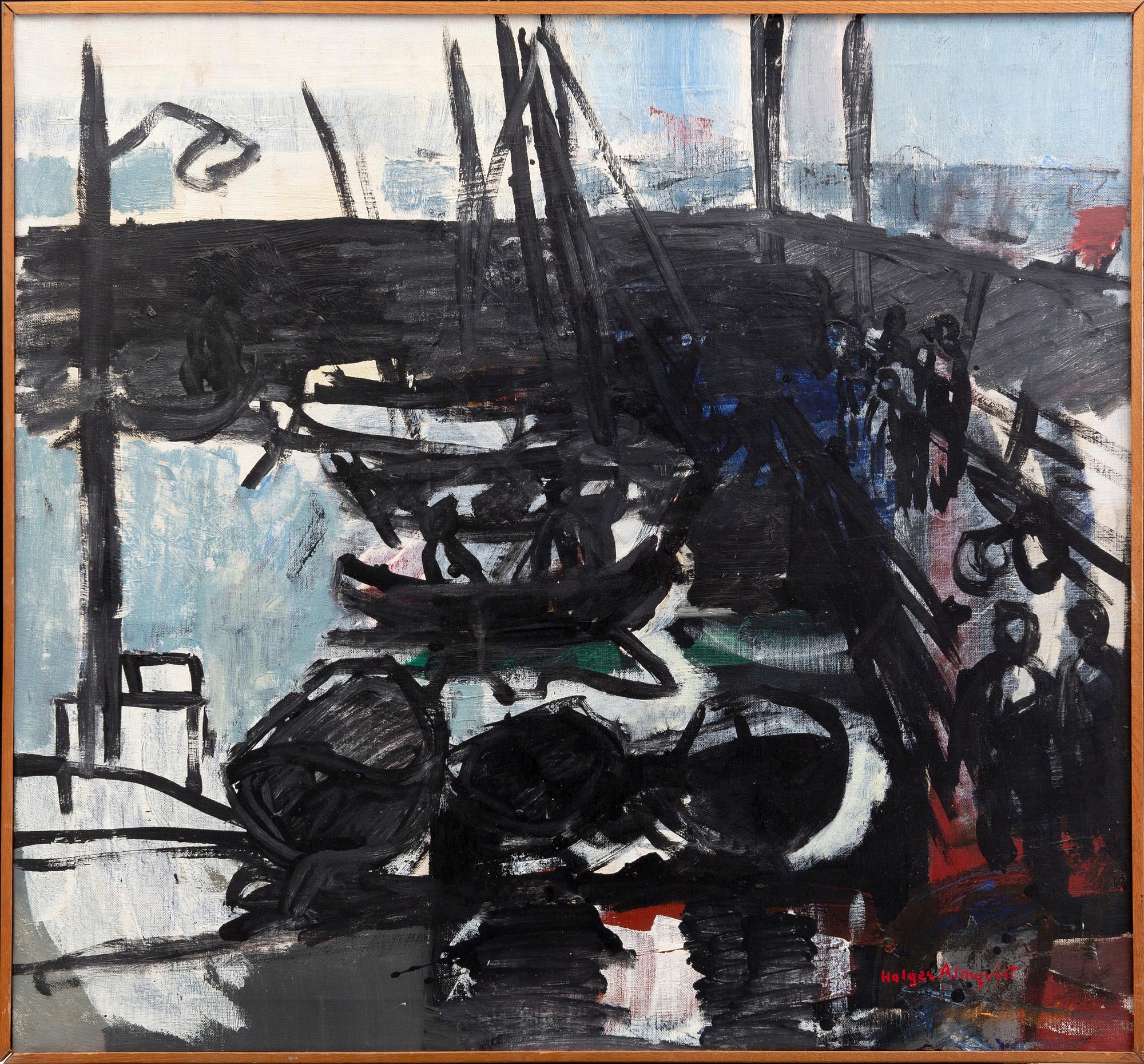 Holger Almqvist, oil on canvas signed.