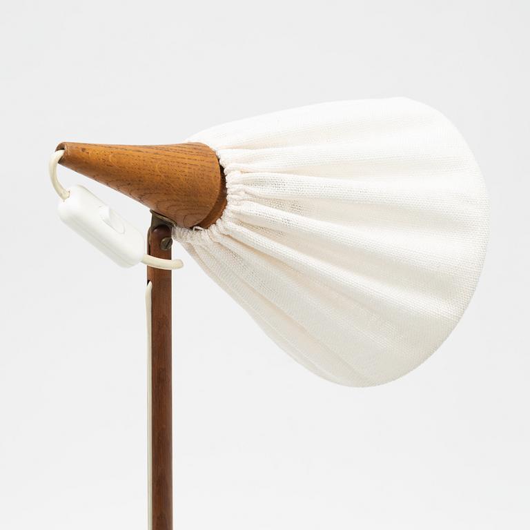 Uno & Östen Kristiansson, an oak floor light, Luxus, Vittsjö, Sweden, mid 20th Century.